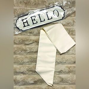 Wreath Sash & Metal Sign